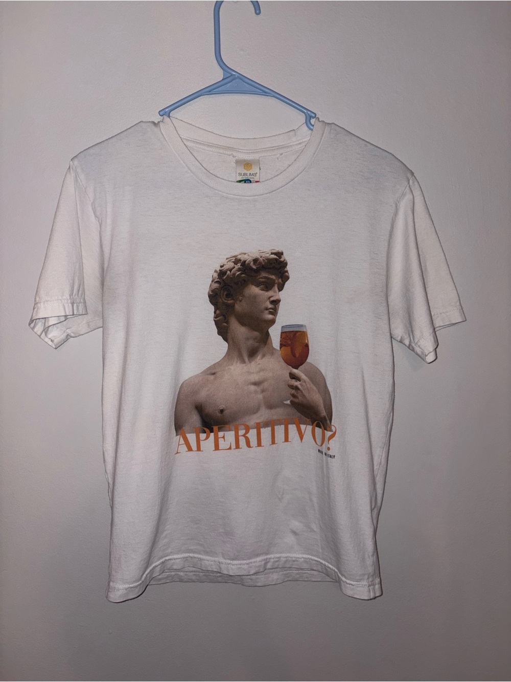 Aperitivo Graphic Crewneck T-Shirt - White